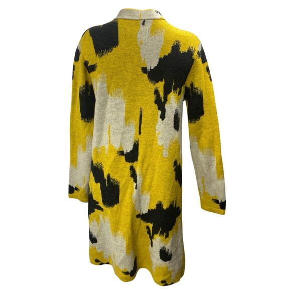 2ndday 100% Wool Women's Multicolor Open Front Long Sleeve Coat Jacket Size S - Picture 2 of 5